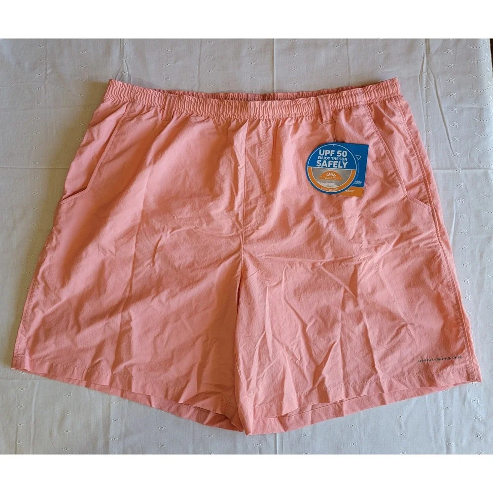 Men's Columbia PFG Backcast III Water Shorts, Sorbet,‎ Size 2XL, NWT